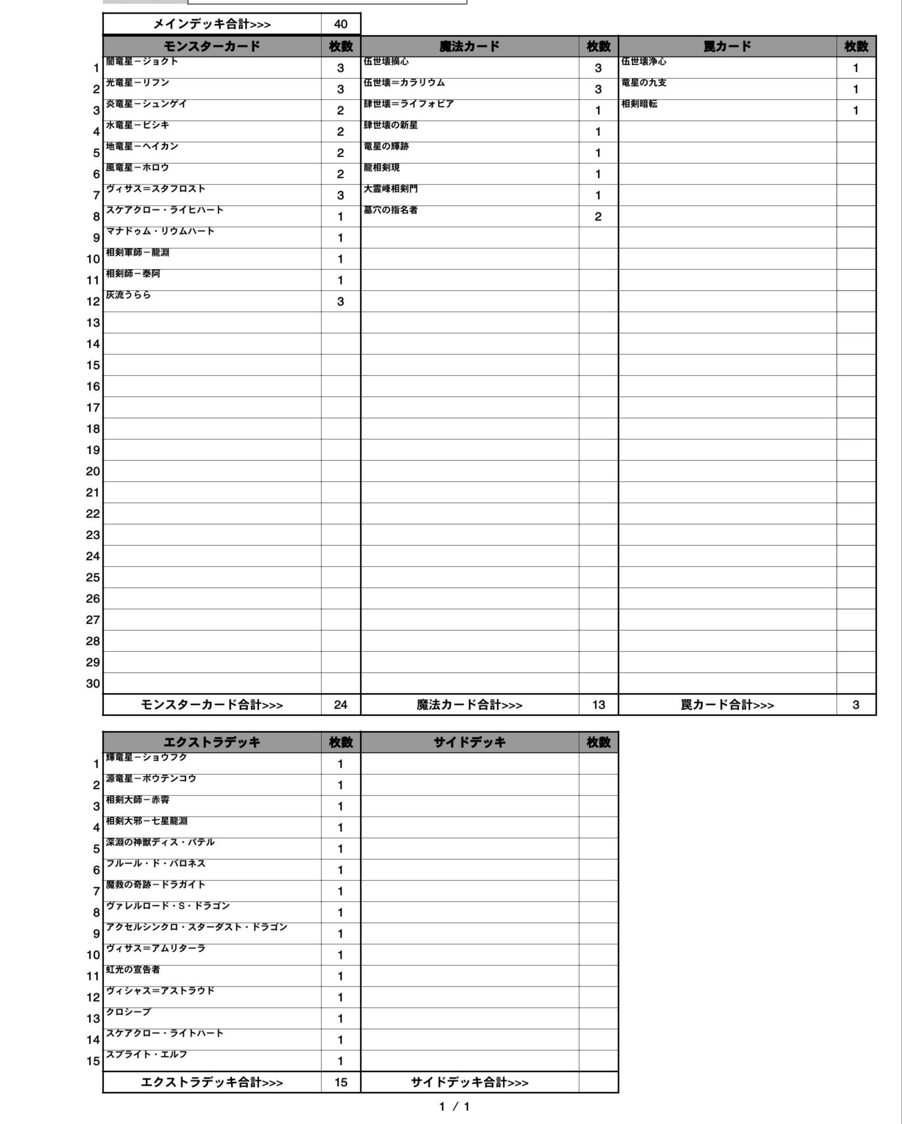 マスターデュエル】竜星から始める先攻制圧 - Mygame8