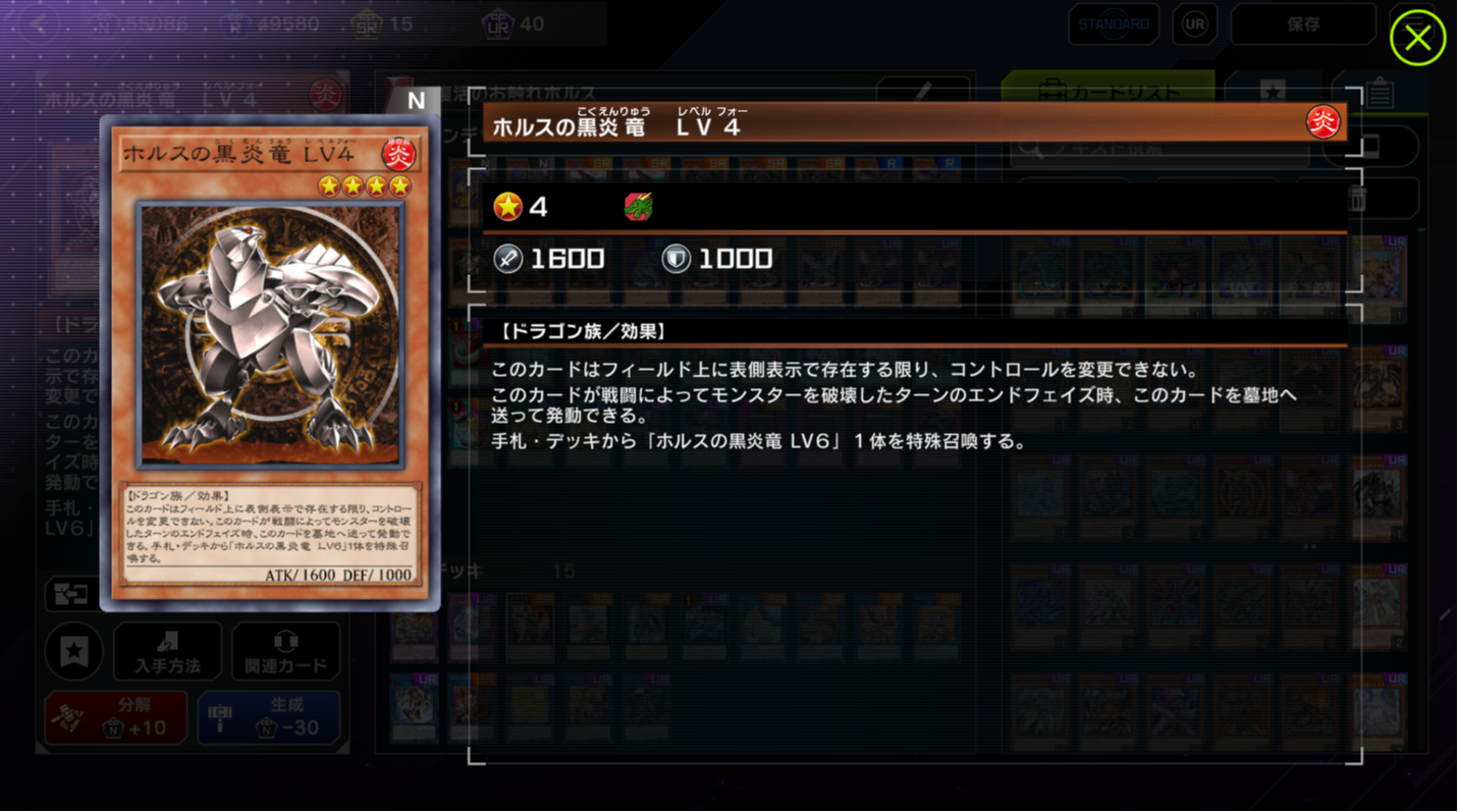 ホルスの黒炎竜レベル10 A O様 ARS鑑定10 ホルスの黒炎竜 LV6 レリーフ